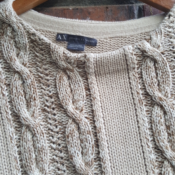 A|X Armani Exchange Cable Knit Sweater - M - Picture 3 of 4